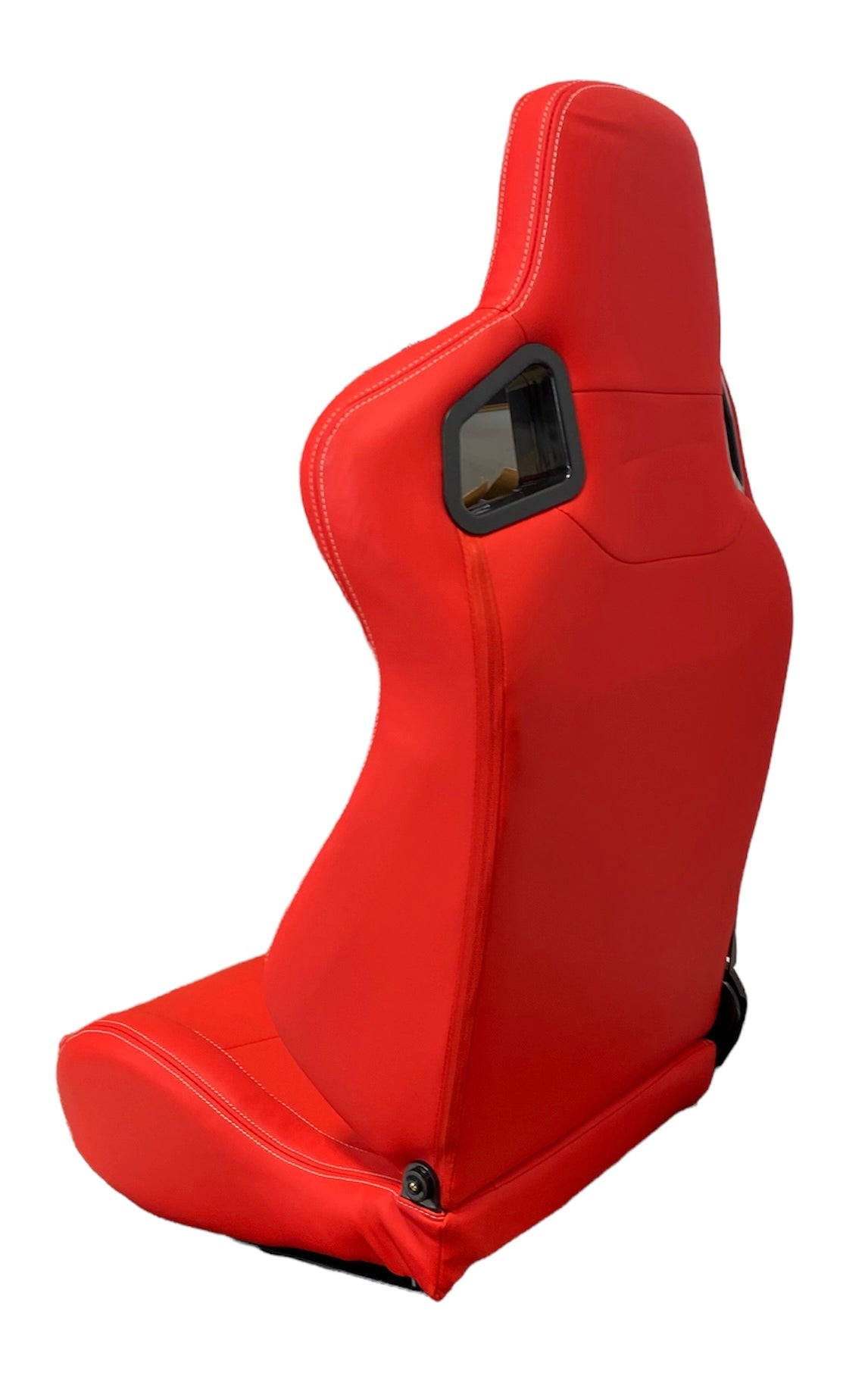 SPDZ1 Katana Racing Seats Red Leather with White Cross Stitch Reclinable