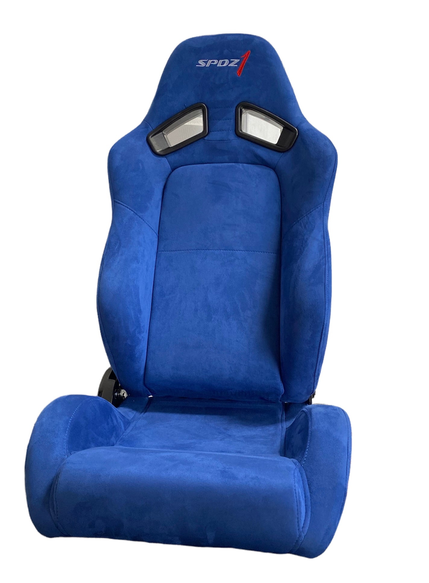 SPDZ1 Blast Blue Suede Racing Seats Reclinable