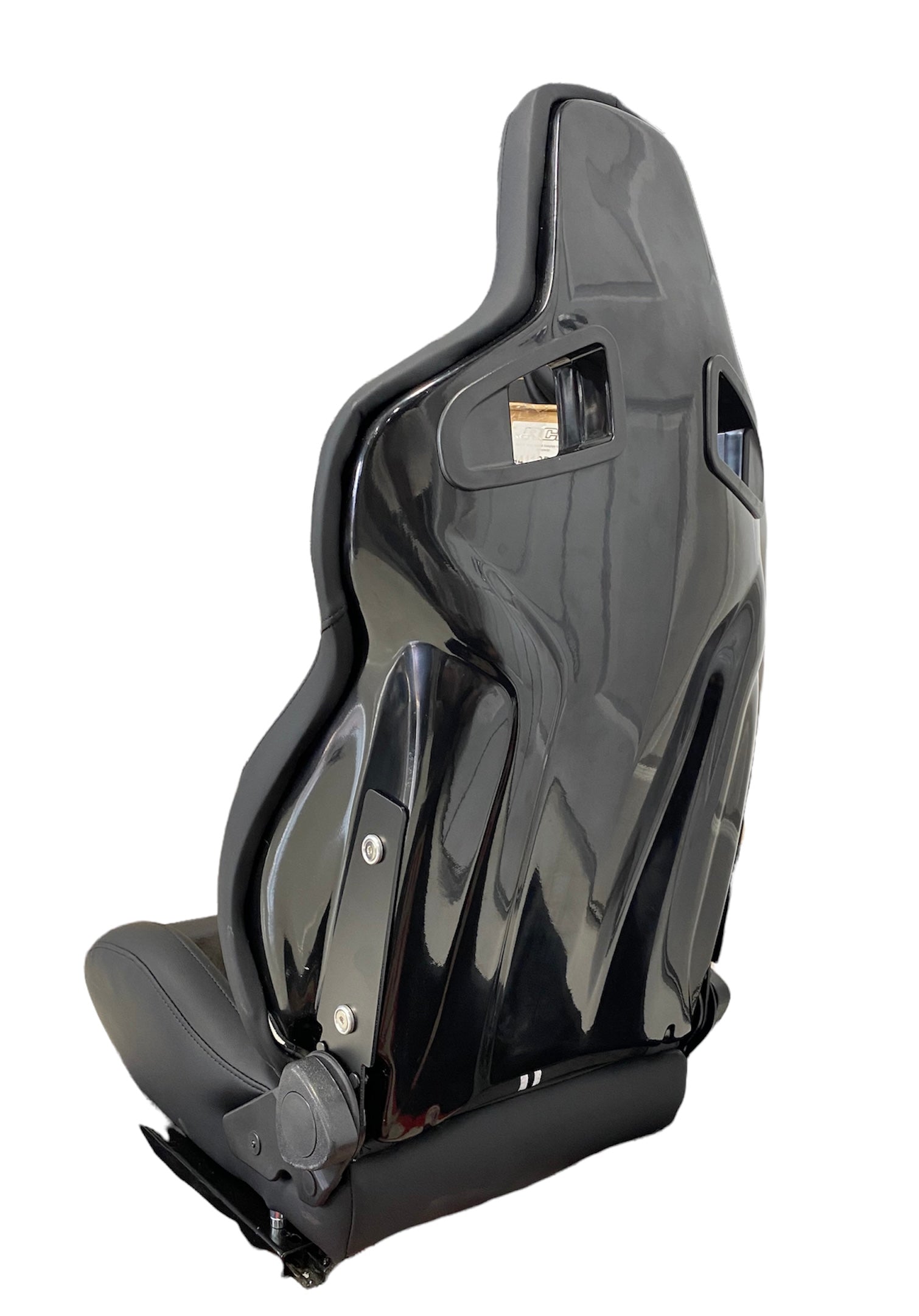 SPDZ1 GT1 Racing Seats Black Leather/Black Suede/Double Stripe
