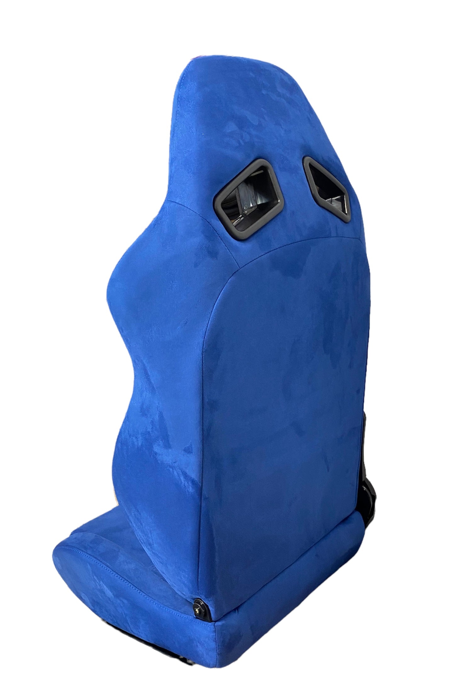 SPDZ1 Blast Blue Suede Racing Seats Reclinable