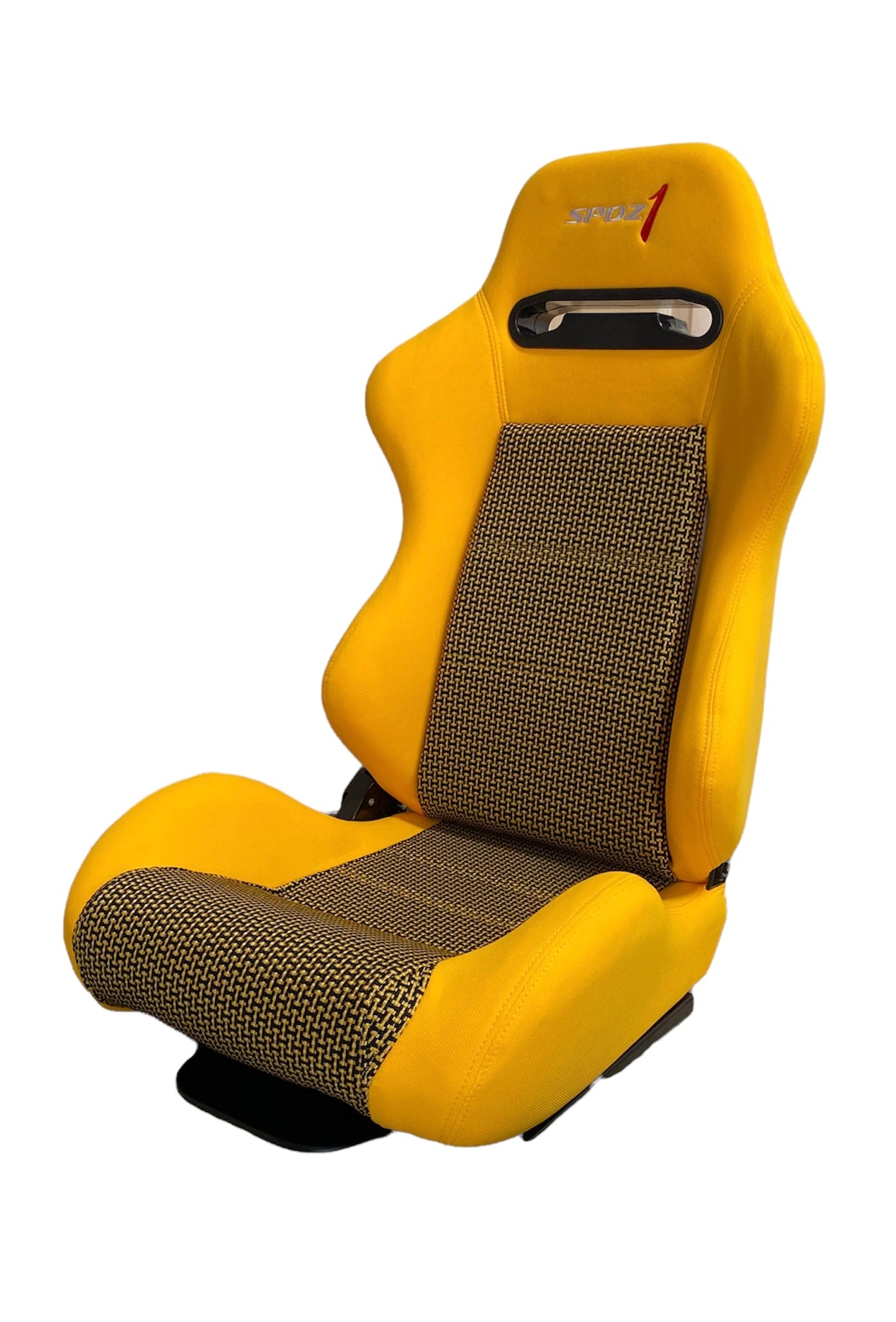SPDZ1 Canary SR3 Racing Seats Yellow Cloth/Kevlar Mesh Reclinable