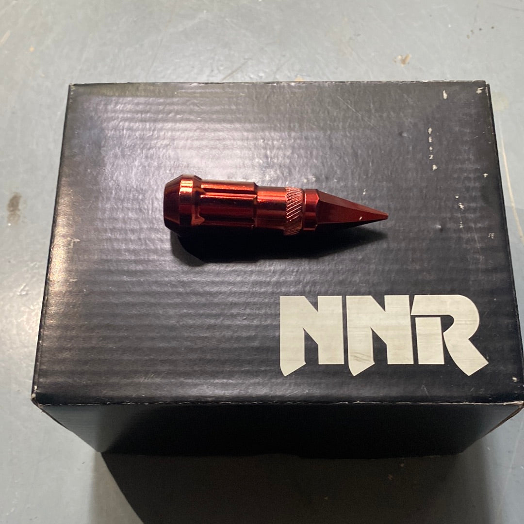 NNR Steel Spike Red Lug Nuts