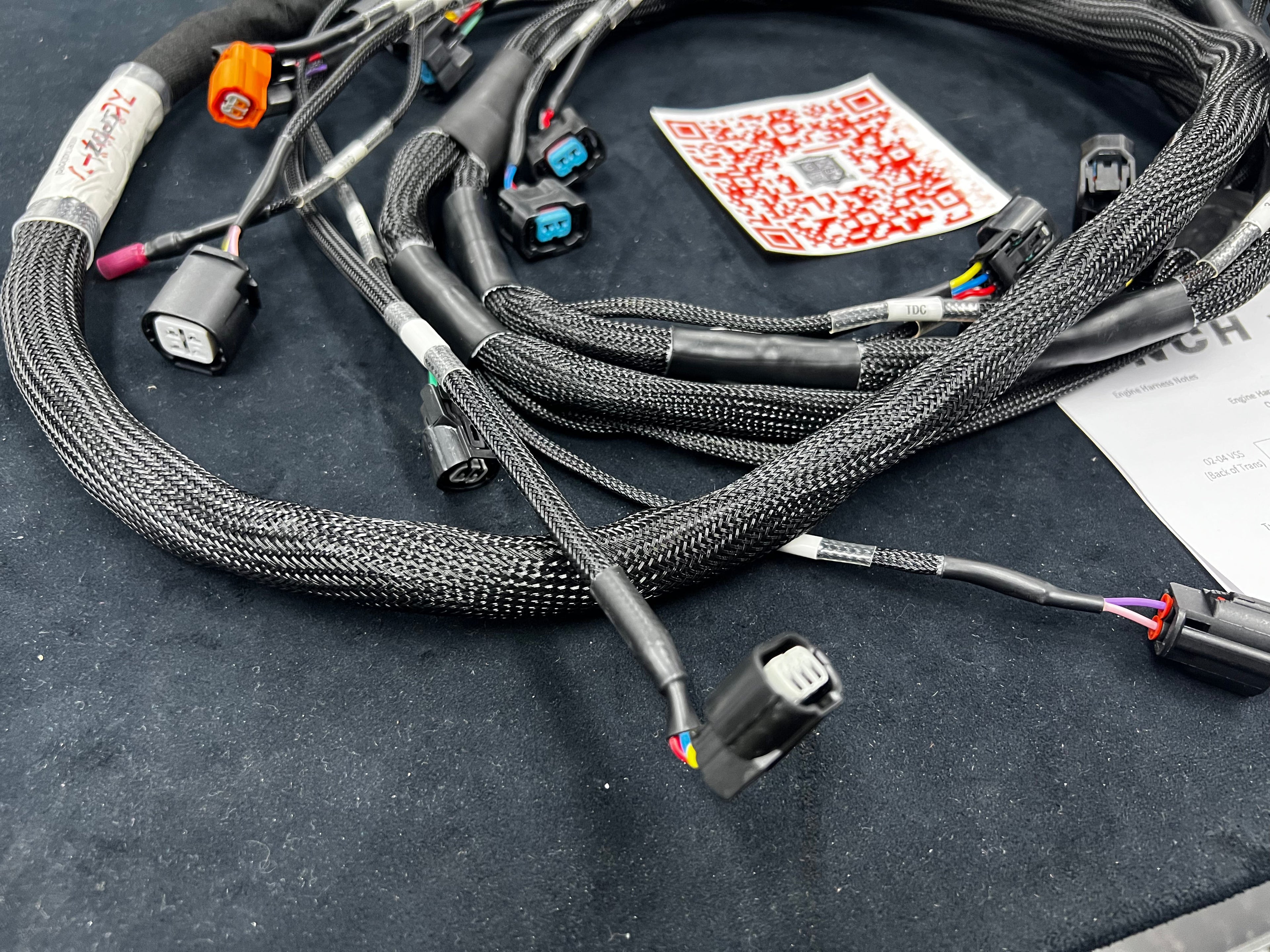 SPDZ1 OBD2 Budget Tucked K-Series Harness V2 K20 K24 Civic Integra DC2 EG EK (With Power Cord)