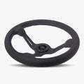 The Le Mans | Black Perforated Leather | Black Spoke | Bavarian Stitch
