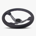 The Le Mans | Black Leather | Graphite Spoke | Bavarian Stitch