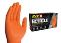 Mechanix Wear: 8 Mil Heavy Duty Nitrile Disposable Gloves, Latex Free, Powder Free, Nitrile Rubber Gloves with Textured Grip, 100 pack, Cleaning and Mechanic Work Gloves (Orange 8 mil, Large) - Papi’s Parts LLC