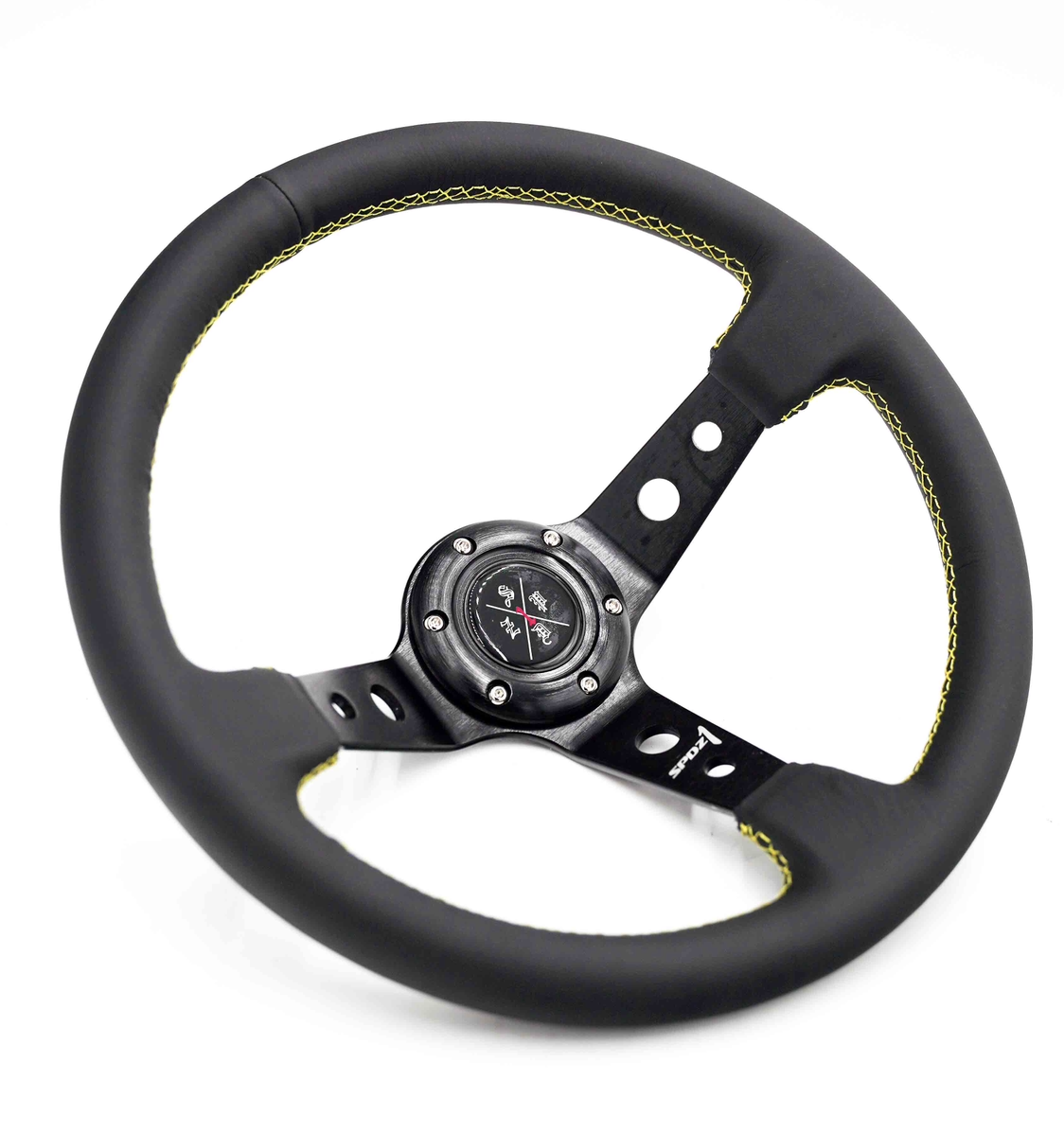 SPDZ1 Yellow Lined Steering Wheel